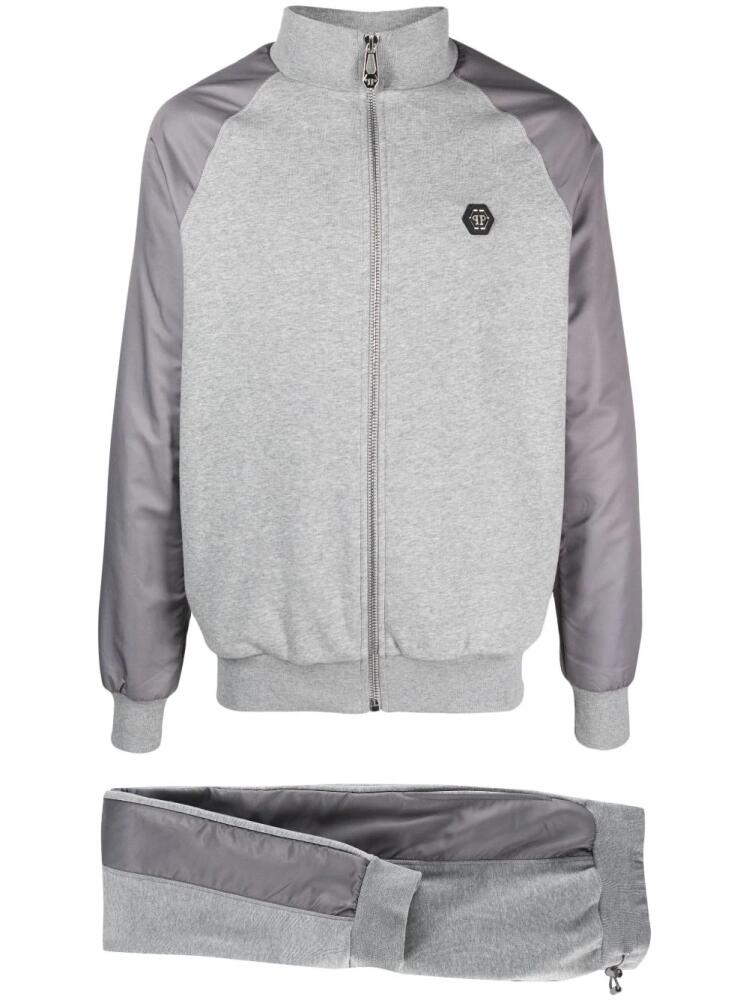 Philipp Plein side-stripe tracksuit - Grey Cover