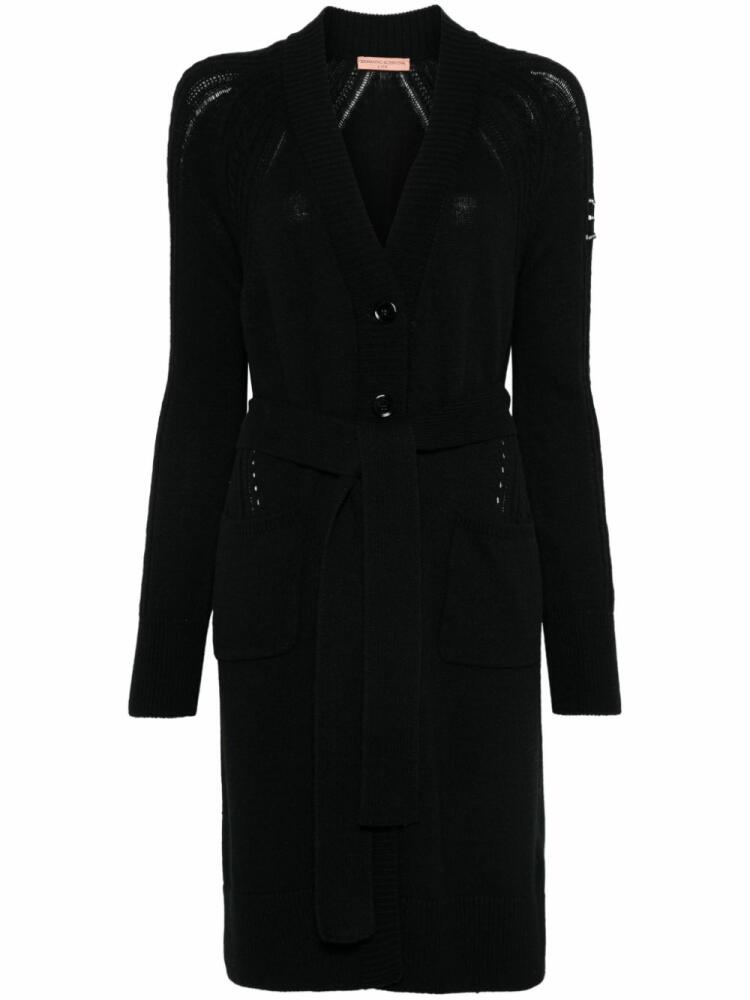 Ermanno Scervino crystal-embellished cardi-coat - Black Cover