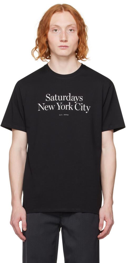 Saturdays NYC Black Miller T-Shirt Cover