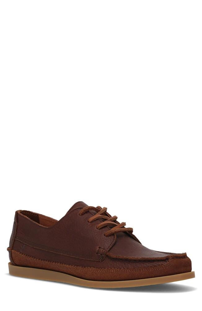 Frye Mason Moc Toe Derby in Hickory Cover