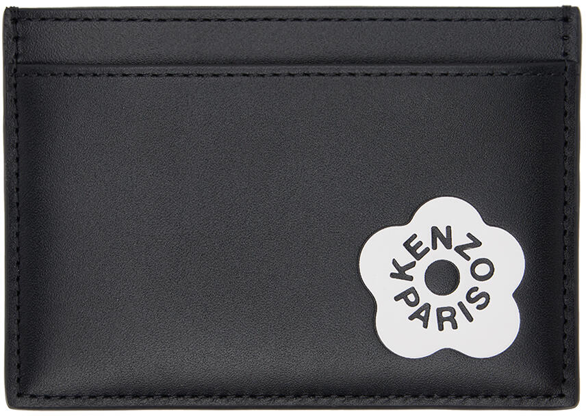 Kenzo Black Kenzo Paris Stamp Card Holder Cover