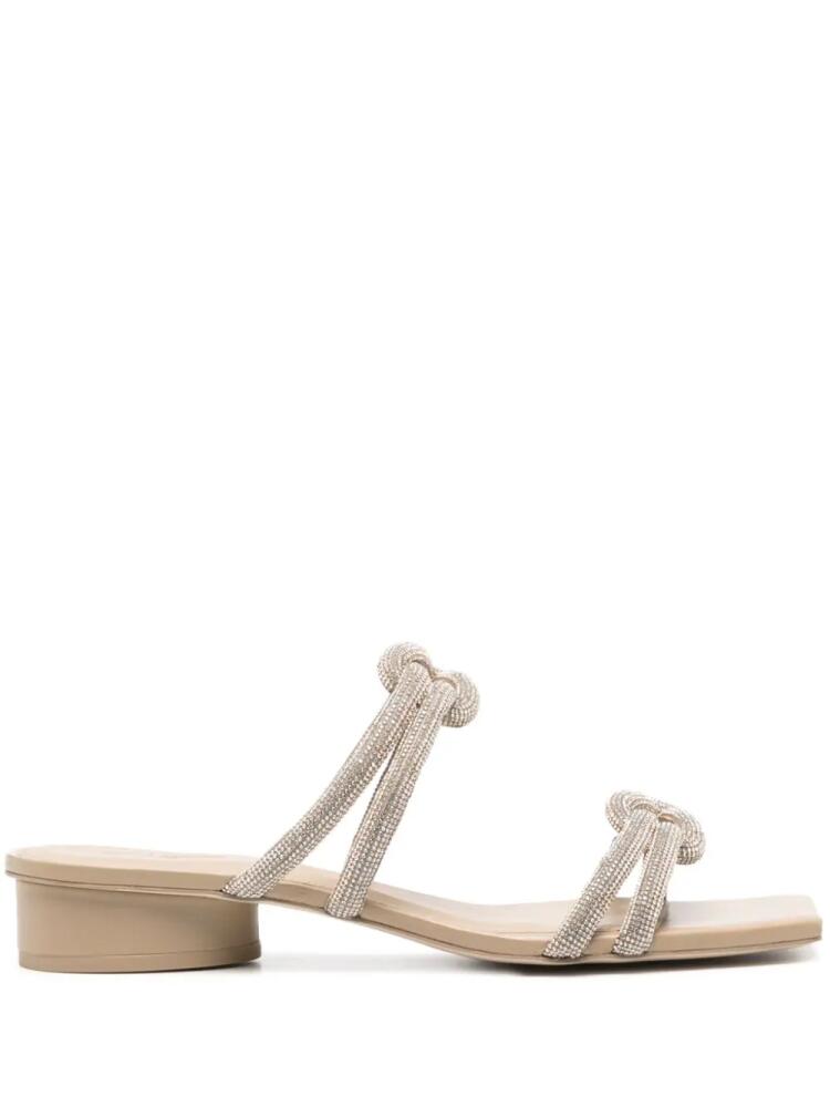 Cult Gaia Jenny 35mm knotted sandals - Gold Cover