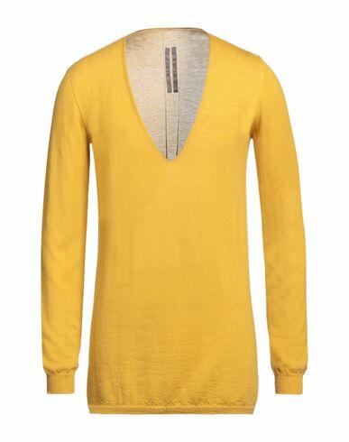 Rick Owens Man Sweater Yellow Cashmere Cover