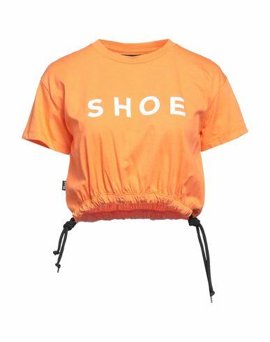 Shoe Woman T-shirt Orange Cotton Cover