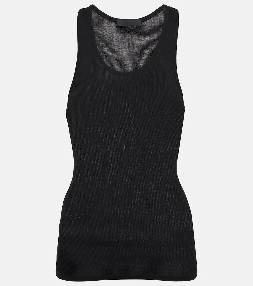 Wardrobe. NYC Ribbed-knit cotton tank top Cover