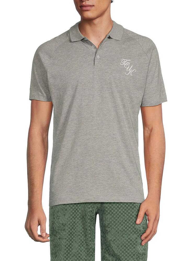 French Connection Men's Logo Polo - Grey Cover