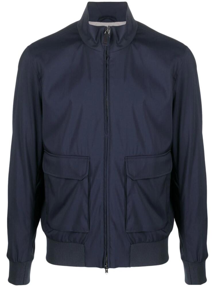 Herno zip-up bomber jacket - Blue Cover