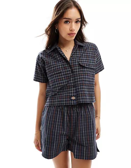 Dickies Surry shirt with plaid print in navy Cover