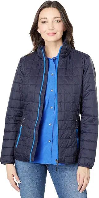 Cutter & Buck Rainier Primaloft Eco Full Zip Jacket (Dark Navy) Women's Clothing Cover