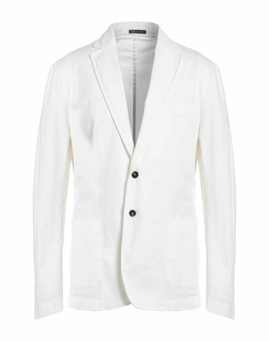 Cruna Man Blazer White Cotton Cover