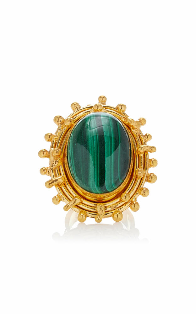 Sylvia Toledano - Stone Dots 22k Gold-Plated Malachite Ring - Green - Gifts For Her Cover