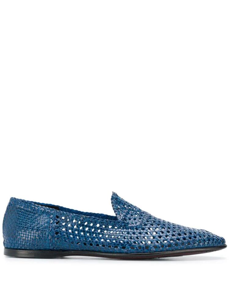 Dolce & Gabbana woven leather slippers - Blue Cover