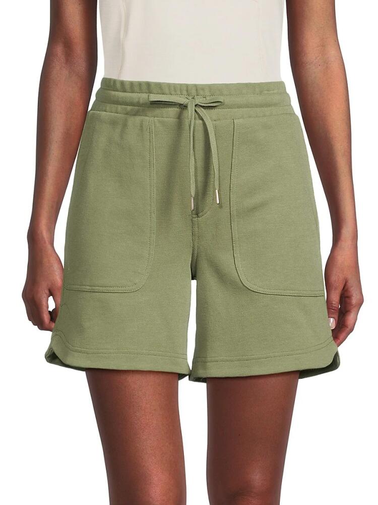 Nanette Lepore Women's Twill Drawstring Shorts - Oil Green Cover