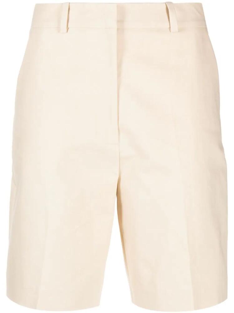 Claudie Pierlot high-waist straight-leg shorts - Neutrals Cover