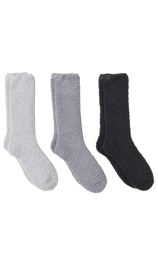 Barefoot Dreams Cozychic 3 Pair Sock Set in Multi Cover