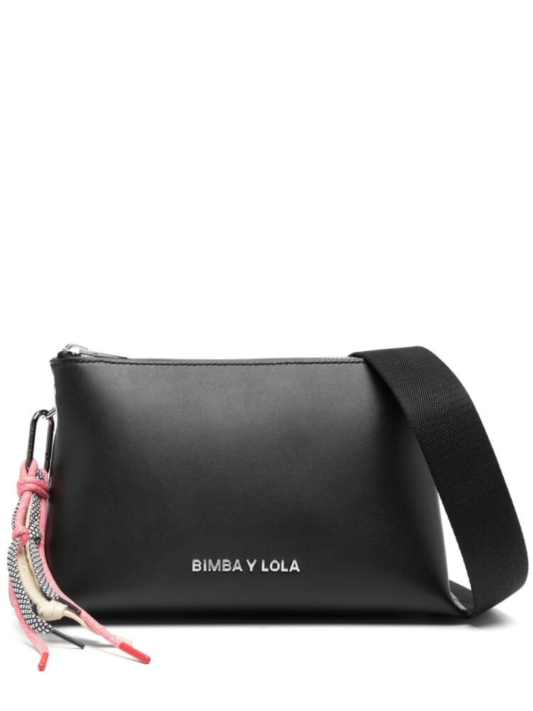 Bimba y Lola small leather shoulder bag - Black Cover