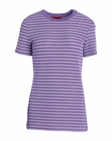 Max & co. Woman T-shirt Light purple Viscose, Metallic fiber, Polyamide, Elastane Cover