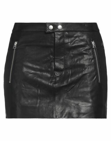 Rag & Bone Woman Mini skirt Black Lambskin Cover