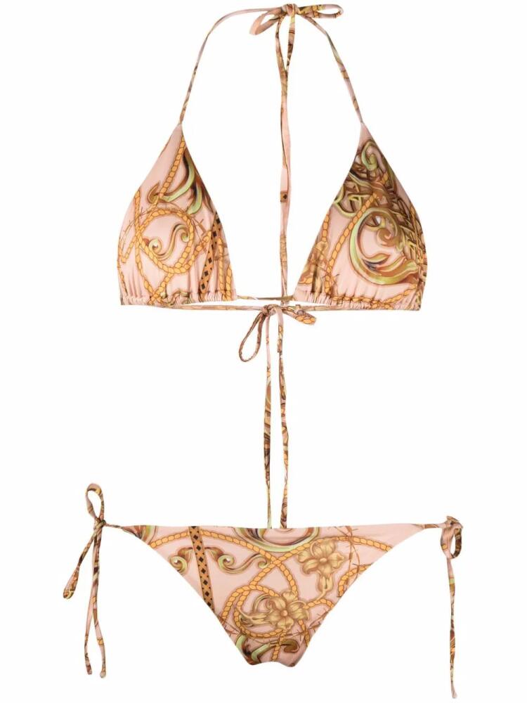 Philipp Plein New Baroque triangle bikini - Neutrals Cover