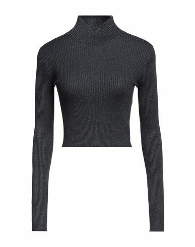 Brunello Cucinelli Woman Turtleneck Midnight blue Cashmere, Silk, Polyamide, Metallic Polyester Cover