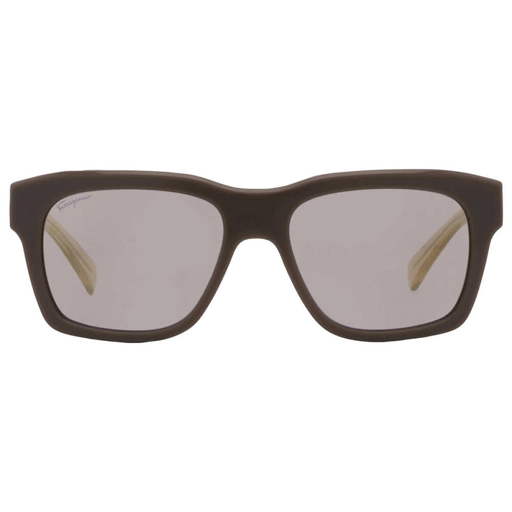 Salvatore Ferragamo Khaki Square Mens Sunglasses Cover