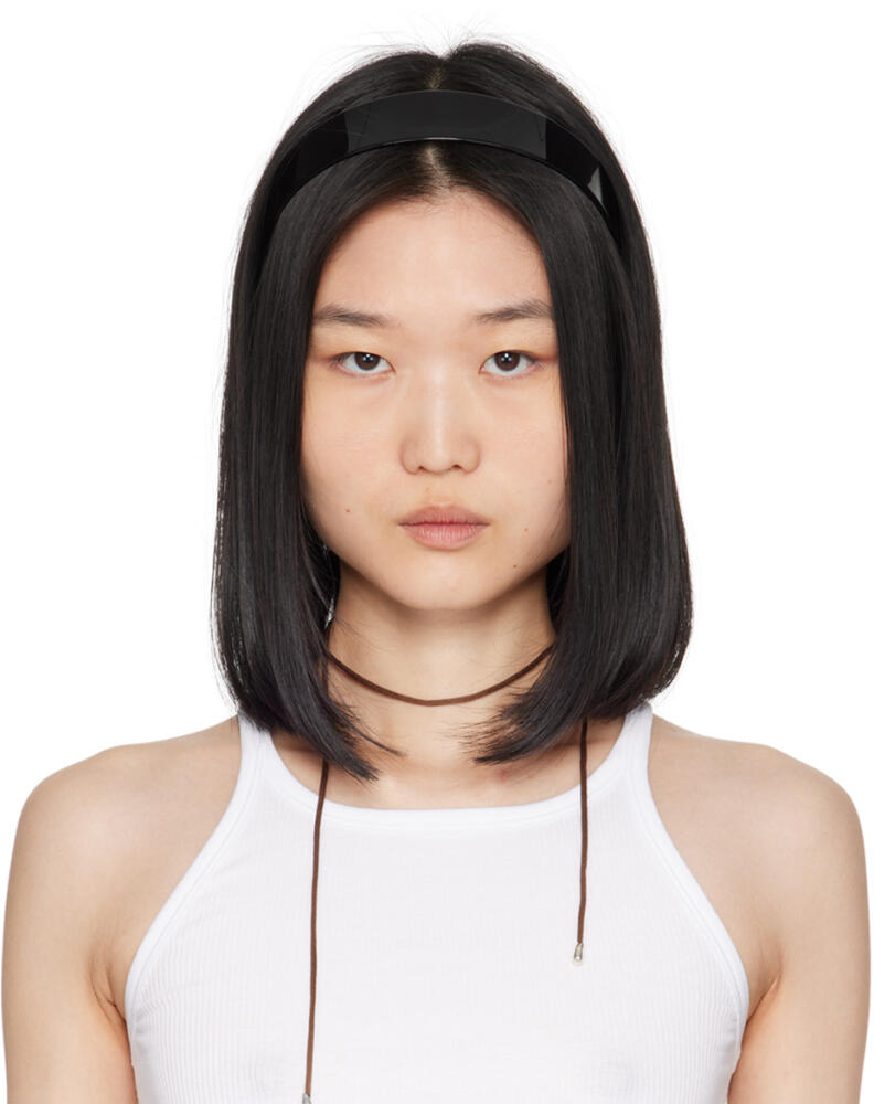 Sophie Buhai Black Thin Bessette Headband Cover