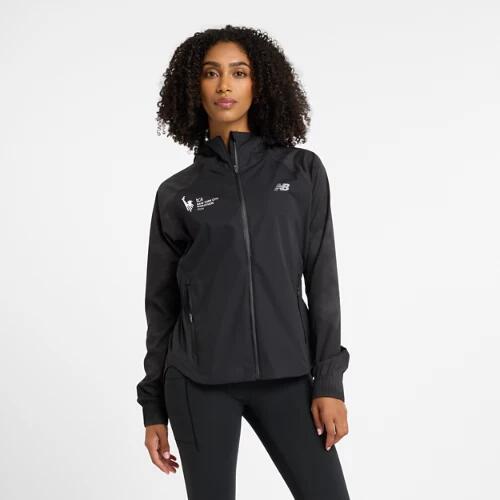 New Balance Women's NYC Marathon Reflective Woven Jacket - Black Cover