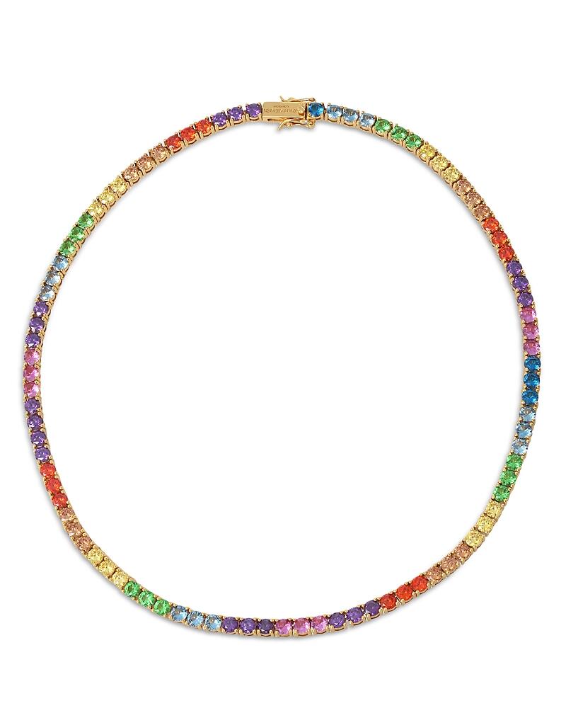 Kurt Geiger London Rainbow Crystal Tennis Necklace, 16 Cover