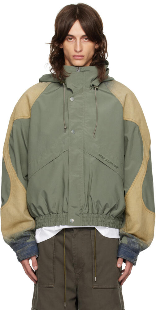 Acne Studios Green Windbreaker Bomber Jacket Cover