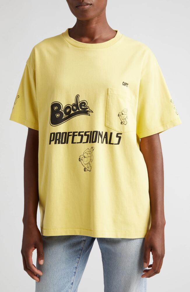 Bode Professionals Graphic T-Shirt in Yellow Cover