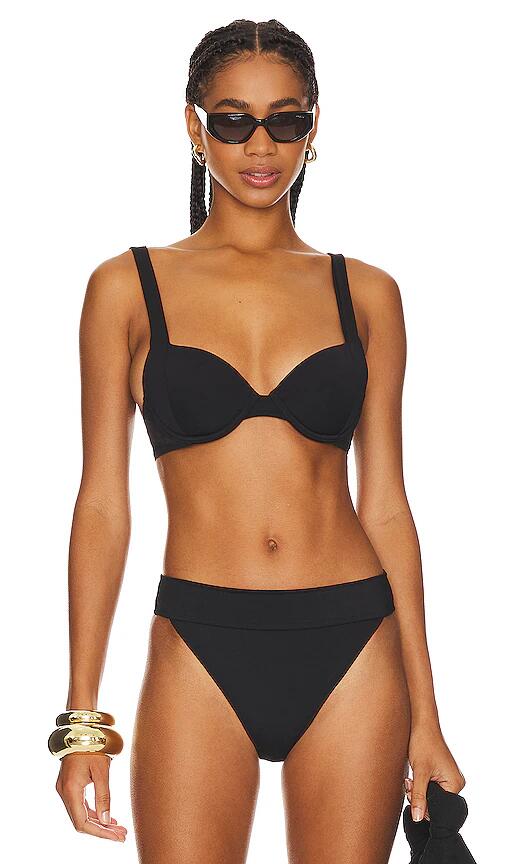 It's Now Cool The Contour Boot Bikini Top in Black Cover