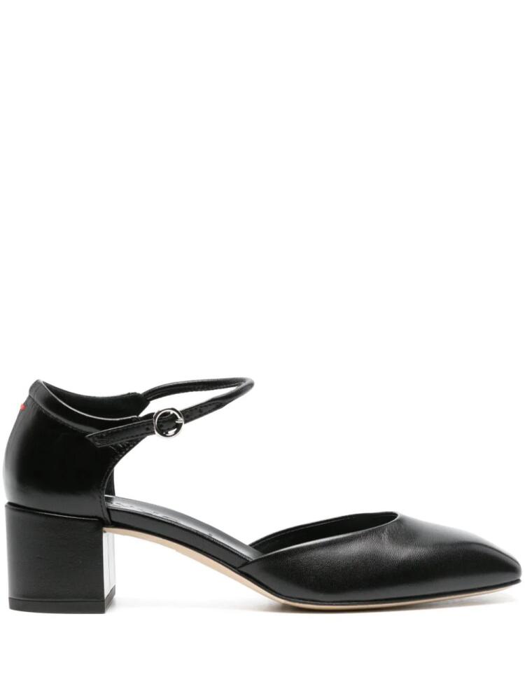 Aeyde Magda 45mm leather pumps - Black Cover