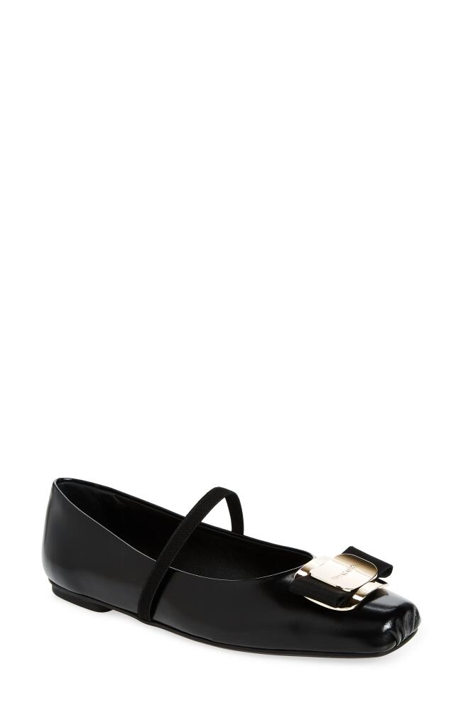 FERRAGAMO Zina Mary Jane Ballet Flat in Black Cover