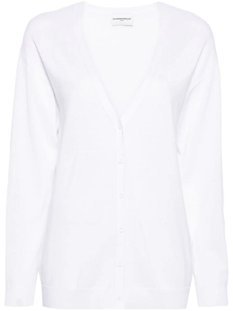 Claudie Pierlot V-neck button-up cardigan - White Cover