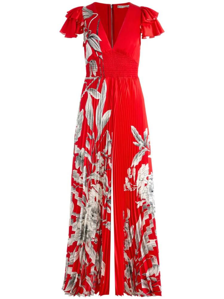 alice + olivia Bennet wide-leg jumpsuit - Red Cover