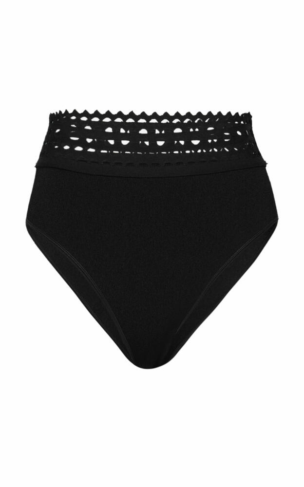 ALAA - Vienne Cheeky Knit Shorts - Black Cover