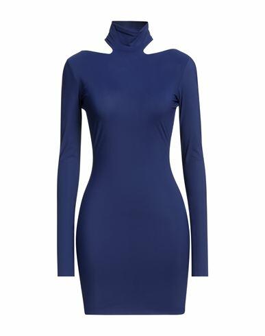 Amazuìn Woman Mini dress Blue Polyamide, Elastane Cover