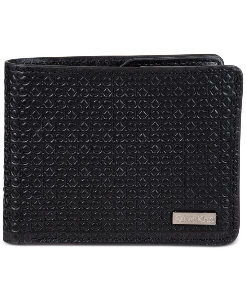 Calvin Klein Men's Micro Ck Traveler Wallet - Black Cover