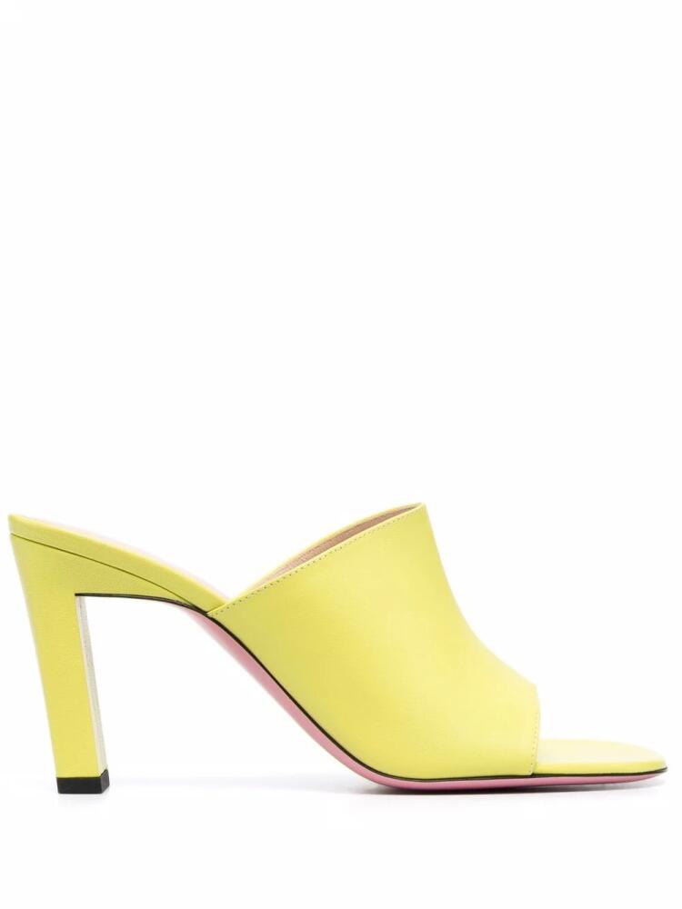 Wandler classic heeled mules - Yellow Cover