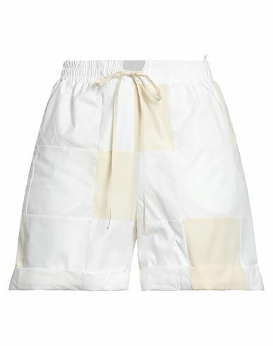 Nanushka Woman Shorts & Bermuda Shorts Off white Cotton Cover