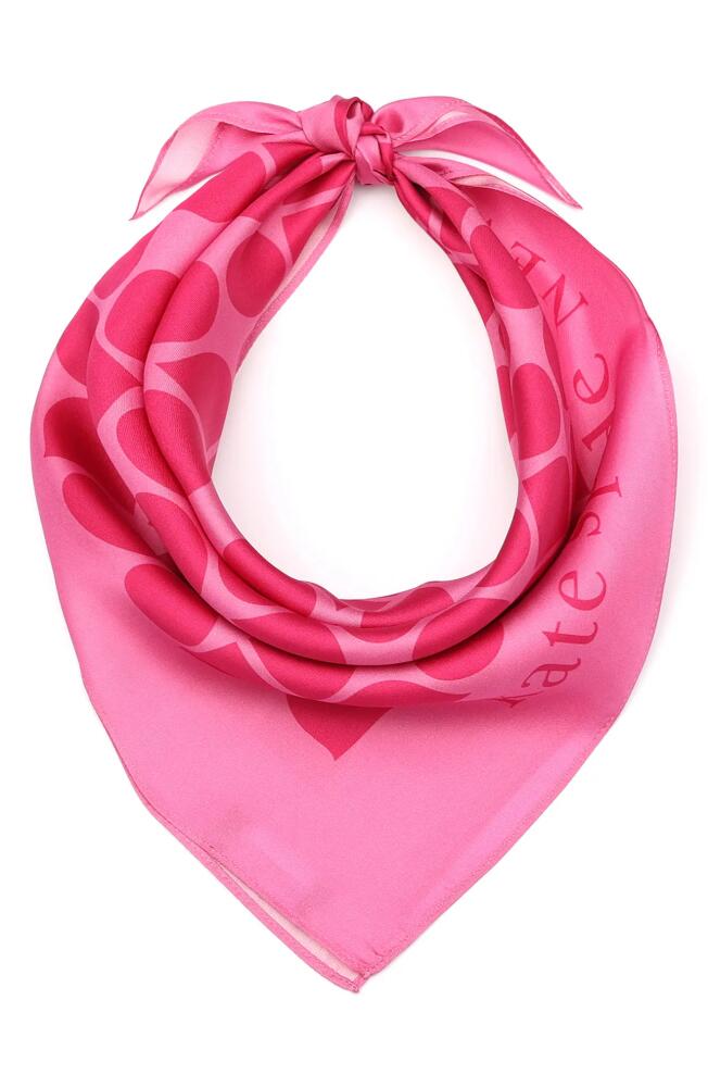 Kate Spade New York noel silk bandana scarf in Vivid Snapdragon Cover