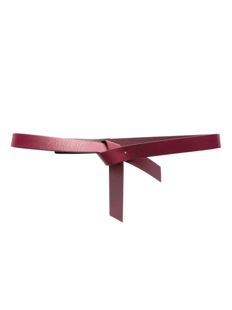 Philosophy Di Lorenzo Serafini adjustable leather belt - Red Cover