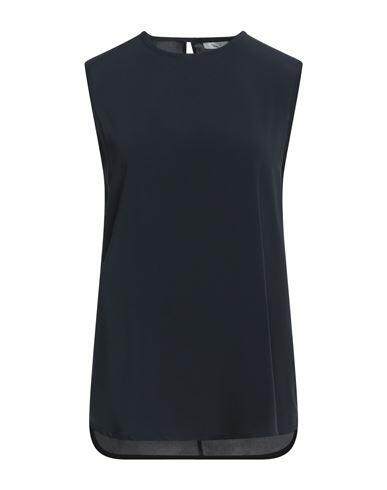 Peserico Easy Woman Top Midnight blue Acetate, Silk, Elastane Cover