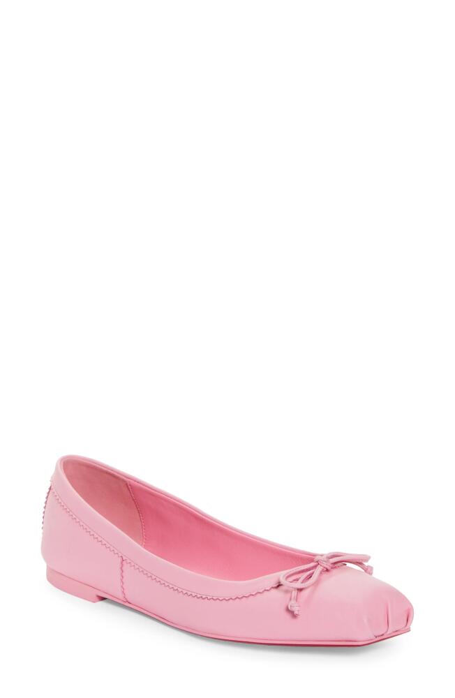 Christian Louboutin Mamadrague Square Toe Ballet Flat in Pink Cover