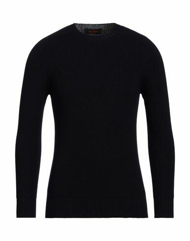 Gran Sasso Man Sweater Midnight blue Virgin Wool Cover