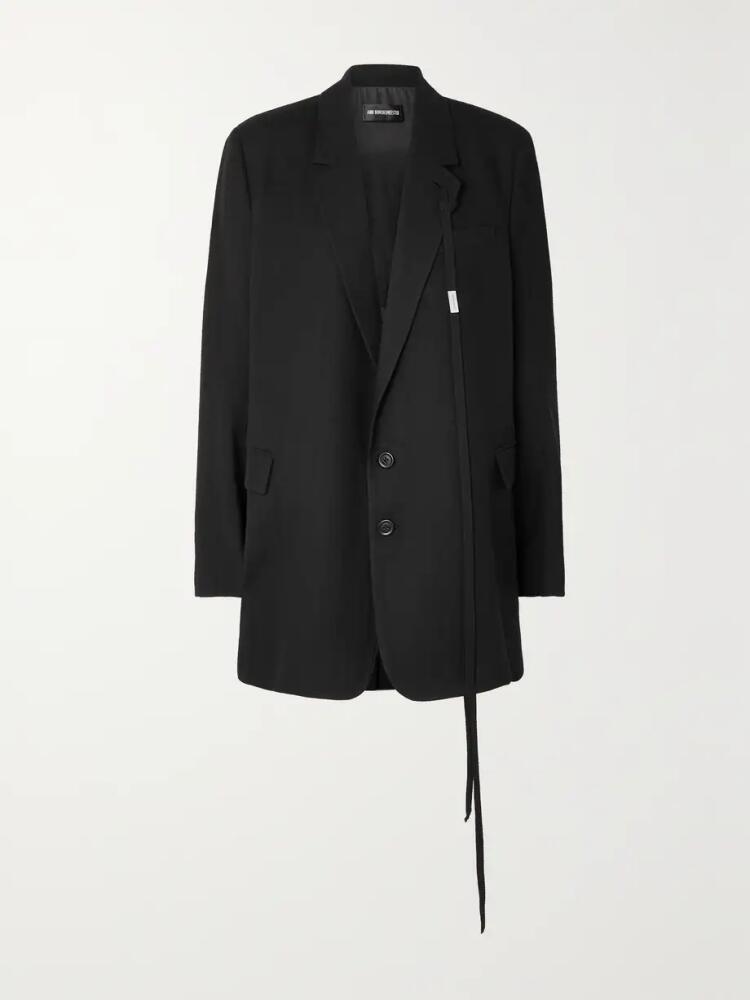 Ann Demeulemeester - Brushed-wool Blazer - Black Cover