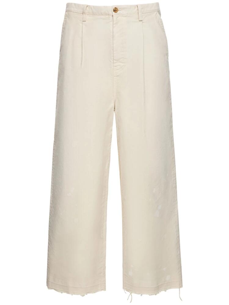 DOUBLET Oversize Bleached Cotton Pants Cover