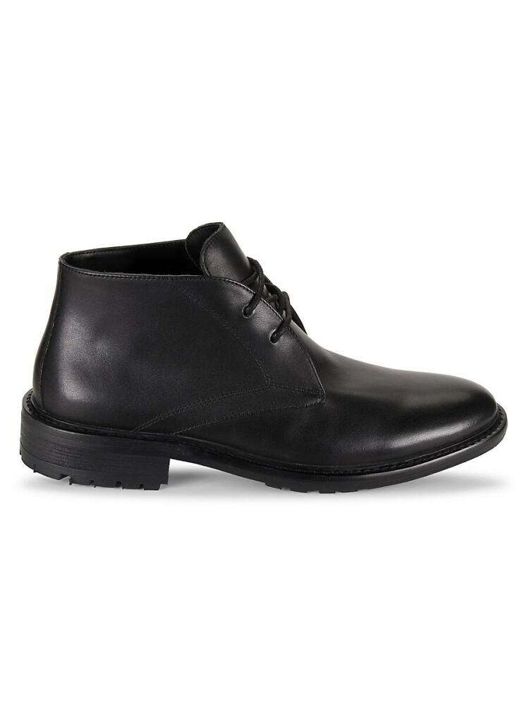 Saks Fifth Avenue Men's Ivan Leather Chukka Boots - Black Cover