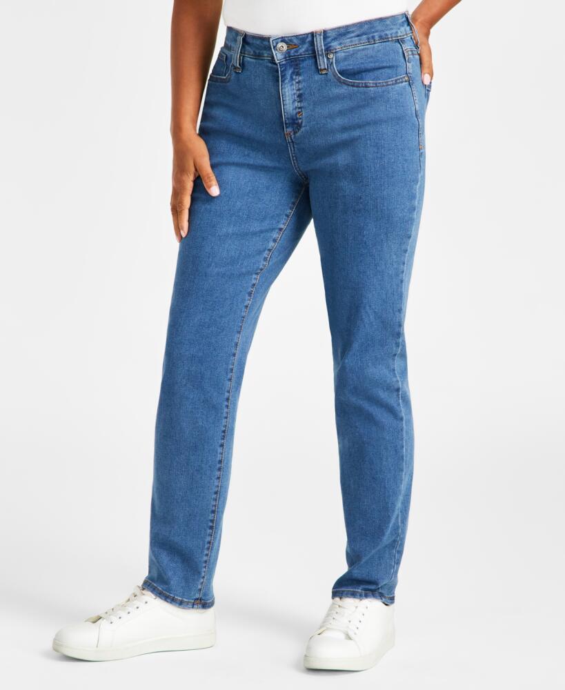 Style & Co Women's High Rise Straight-Leg Jeans, Regular, Short and Long Lengths, Created for Macy's - Render Cover