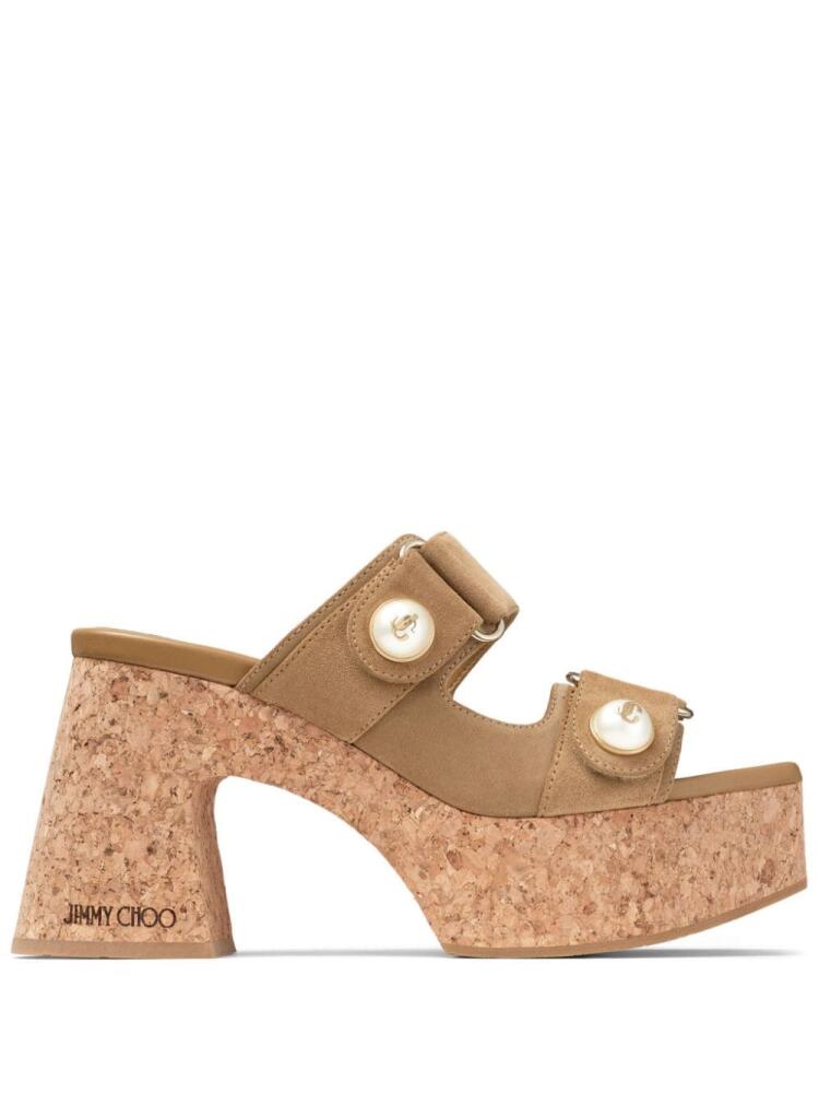 Jimmy Choo Fayence wedge sandals - Neutrals Cover